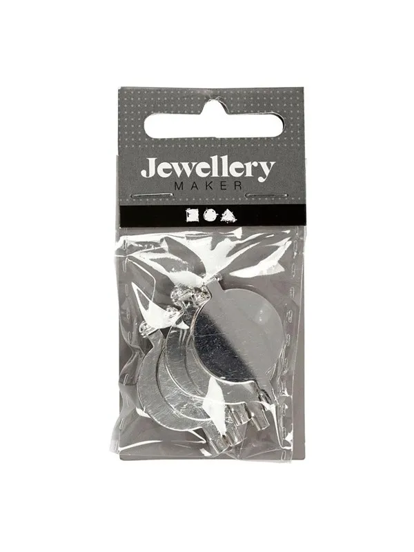 Creativ Company - Brooch pin Silver plated 20mm 5 pcs.