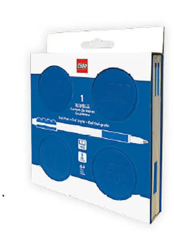 Euromic LEGO® Locking Notebook w/Gel Pen (box) 192p BLUE