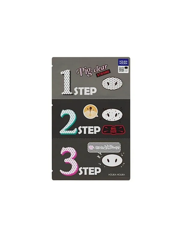 Holika Holika - Pig Clear Blackhead 3-Step Kit Strong Patches