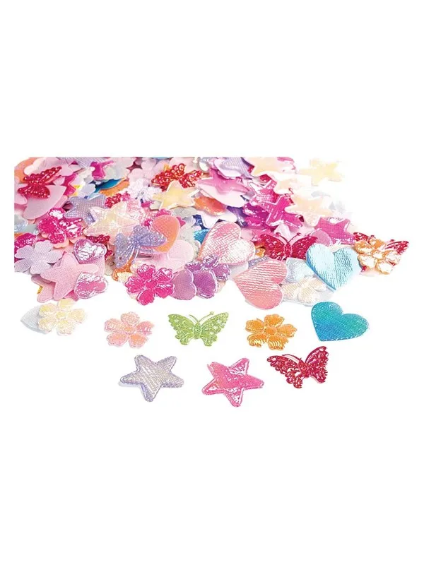 Colorations - Shiny Fabric Shapes 500pcs.
