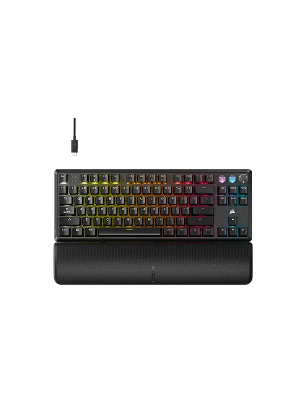 Corsair K70 PRO TKL - MGX Hall Effect - Gamingtastatur - Engelsk (USA) - Svart