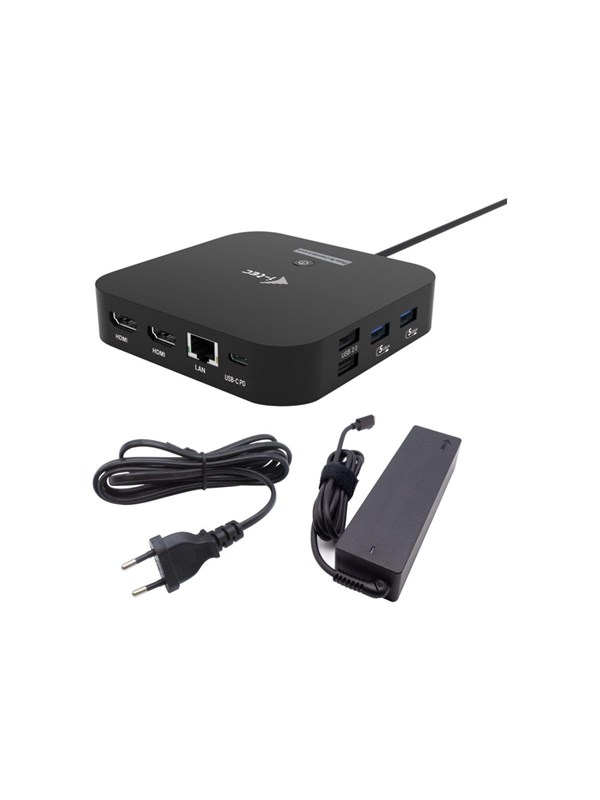 I-Tec - docking station - USB-C / USB4 / Thunderbolt 3 / Thunderbolt 4 / Thunderbolt 5 - 2 x HDMI - 1GbE