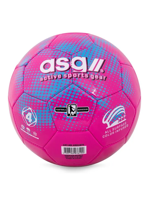 ASG Football Pink/Blue size 4