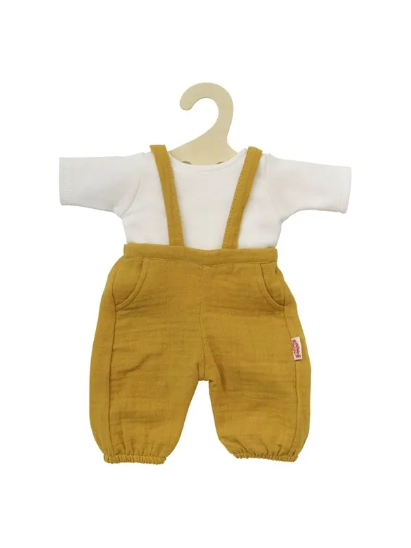 Heless Dolls Dungarees Ocher Yellow size 28-35 cm