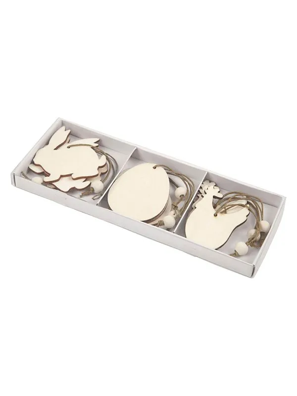 Creativ Company Wooden Easter decorations 9pcs.