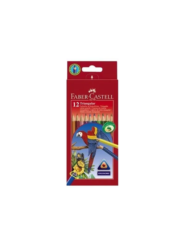 Faber-Castell Triangular colour pencils (pack of 12)