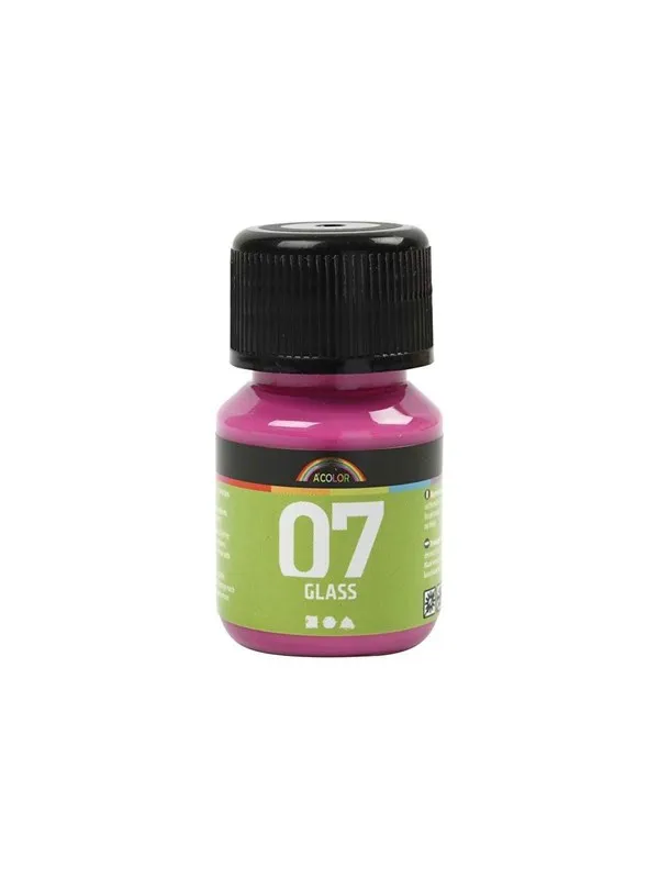Creativ Company Permanent Glass Paint - Pink 30ml