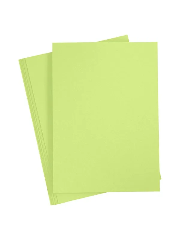 Creativ Company Colored Cardboard Lime Green A4 20 sheets