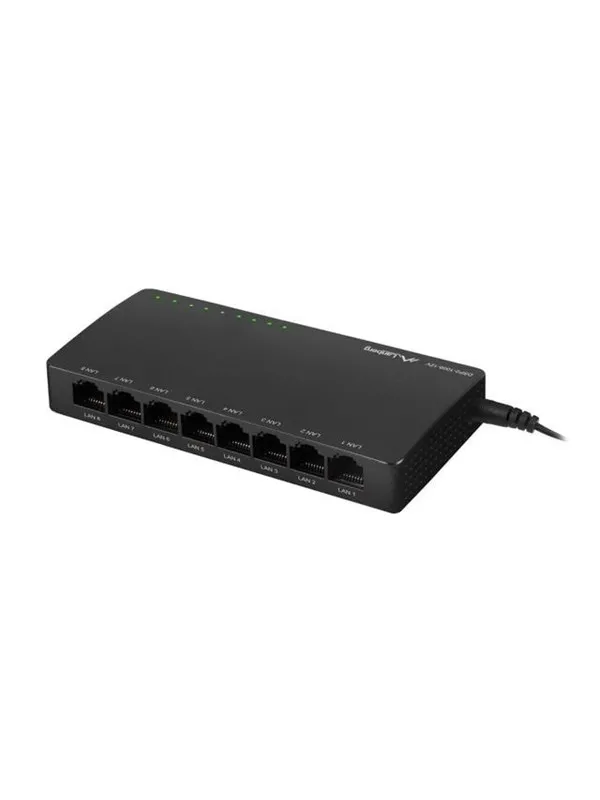 Lanberg DSP2-1008-12V 8-Port Gigabit Ethernet Unmanaged Switch