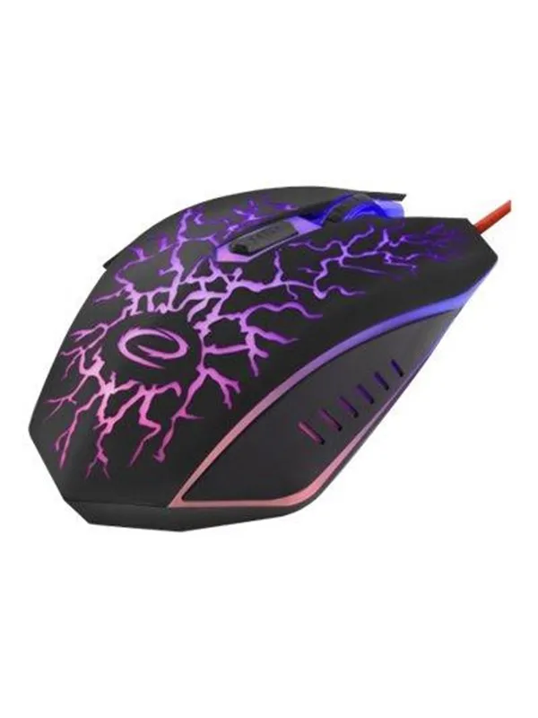 Esperanza MX211 LIGHTNING - mouse - USB - Mus - Optisk - 6 - Svart