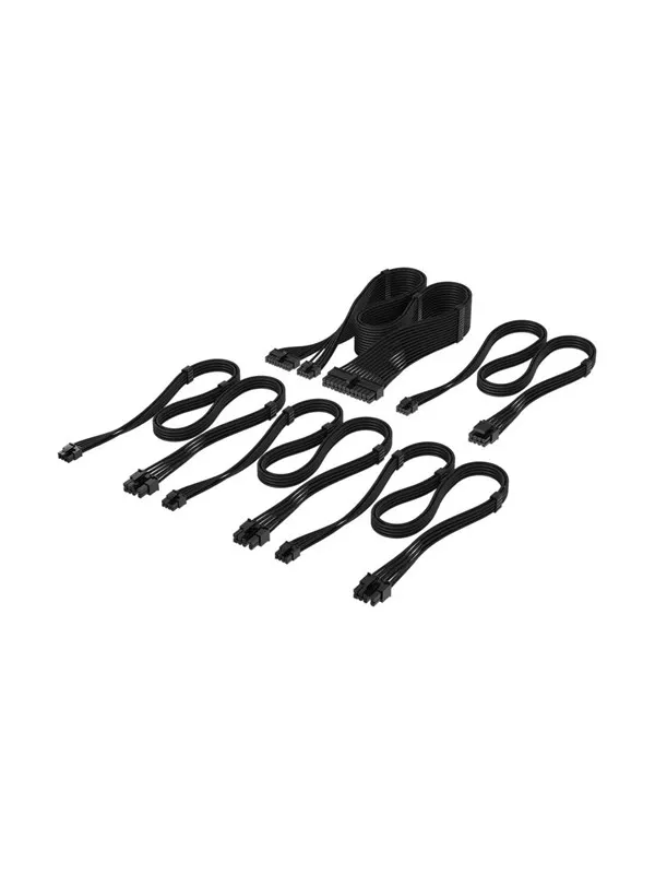 Corsair Elite Premium Individually Sleeved Type-5 PSU Cables Starter Kit (Type 5) - Svart