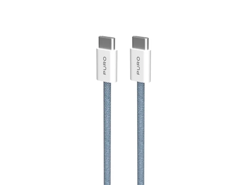 Puro Fabrik 60W USB-C - USB-C Cable 1.5m - Blue