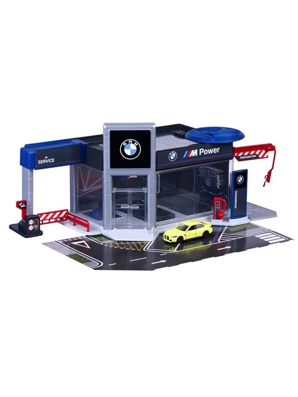 Majorette BMW Showroom Set + 1 Vicle