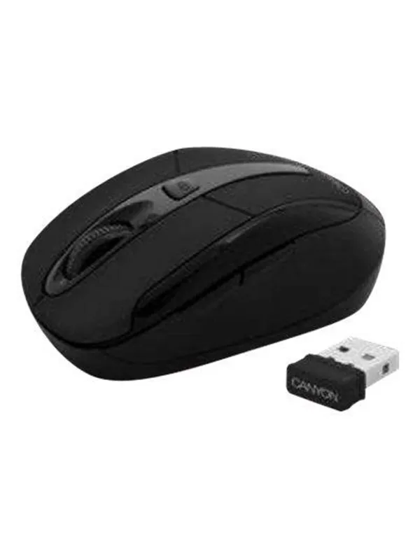 Canyon CNR-MSOW06B - mouse - 2.4 GHz - black - Mus - Optisk - 6 - Svart