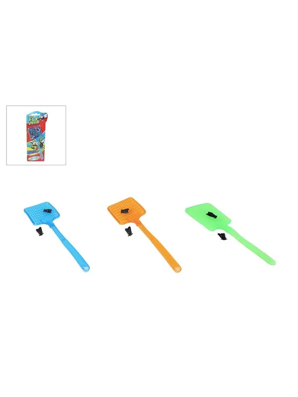 Trend Toys Sticky Fly Swatter W/2 flies 3asst. 24cm.