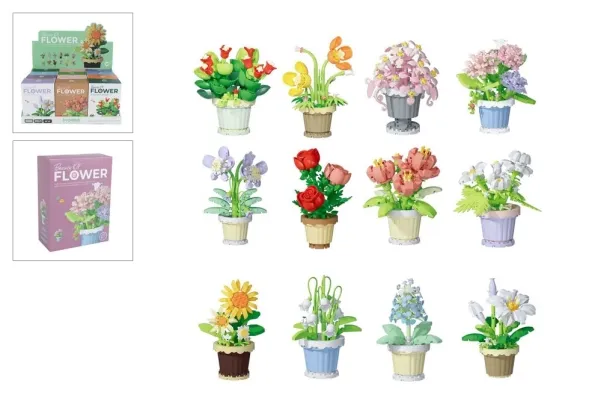 Trend Toys Building blocks plant in pot 12 asst. CDU