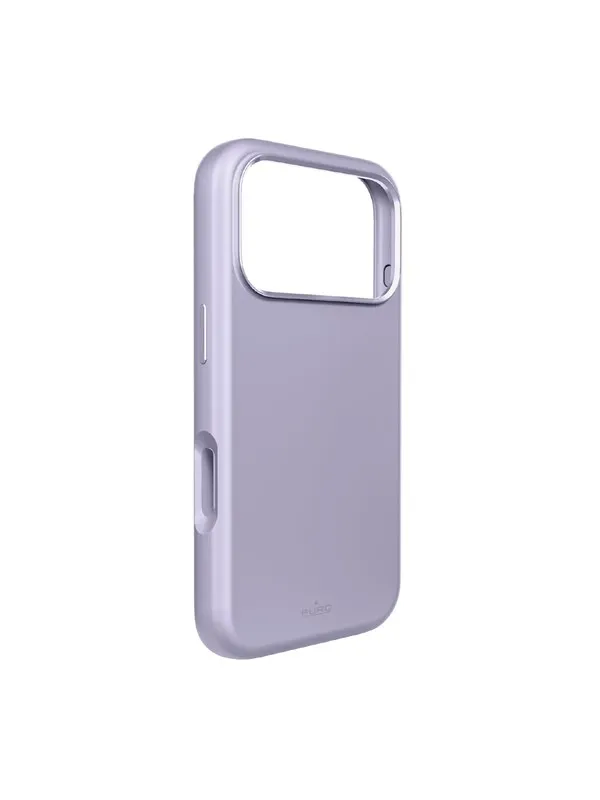 Puro Icon Mag Pro Liquid Silicone Case for iPhone 17 Pro Max MagSafe Compatible with Camera Protection and Aluminum Buttons - Pink