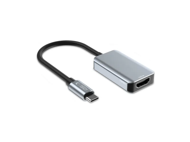 Tech-Protect UltraBoost USB-C (Male) / HDMI (Female) 4K 60Hz Adapter - Black USB-hub - 1 - Svart