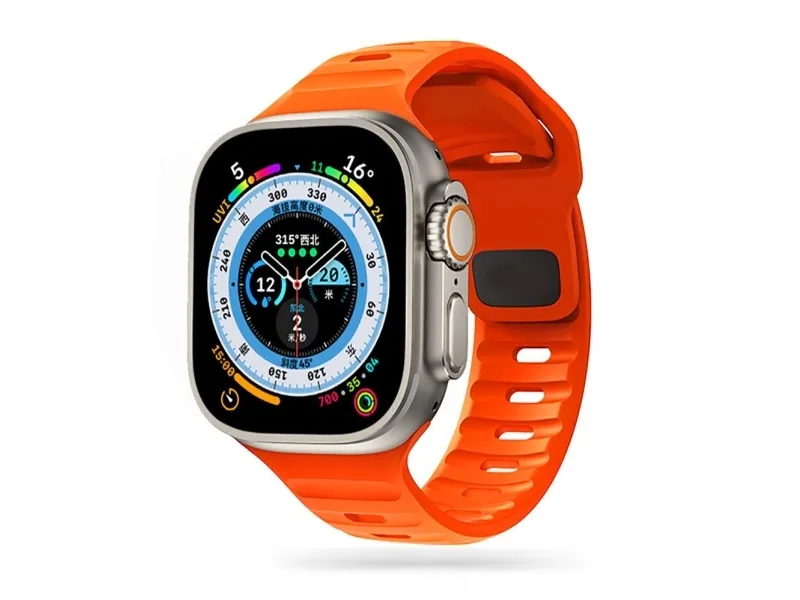 Tech-Protect  IconBand Line Strap for Apple Watch 4 / 5 / 6 / 7 / 8 / 9 / SE / Ultra 1 / 2 (42 / 44 / 45 / 49 mm) - Orange