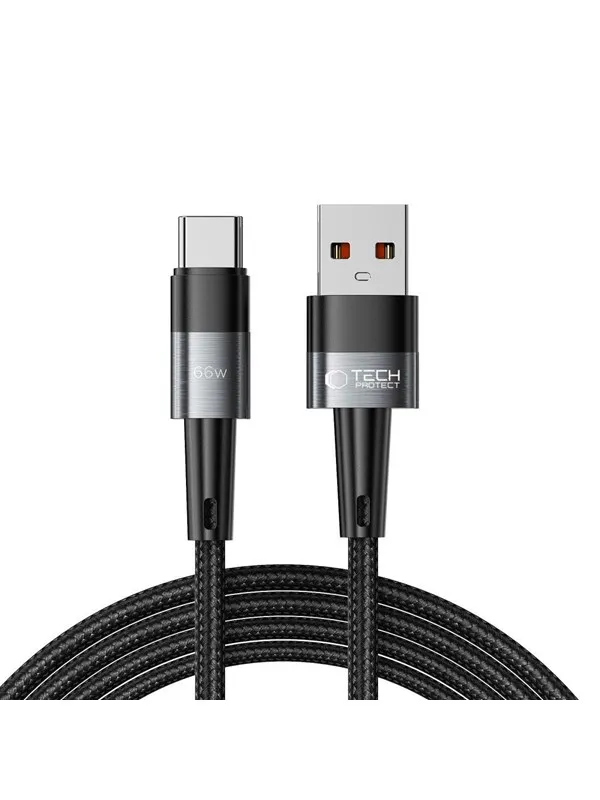 Tech-Protect UltraBoost USB-C / USB-C 66W 6A 2m Cable - Grey