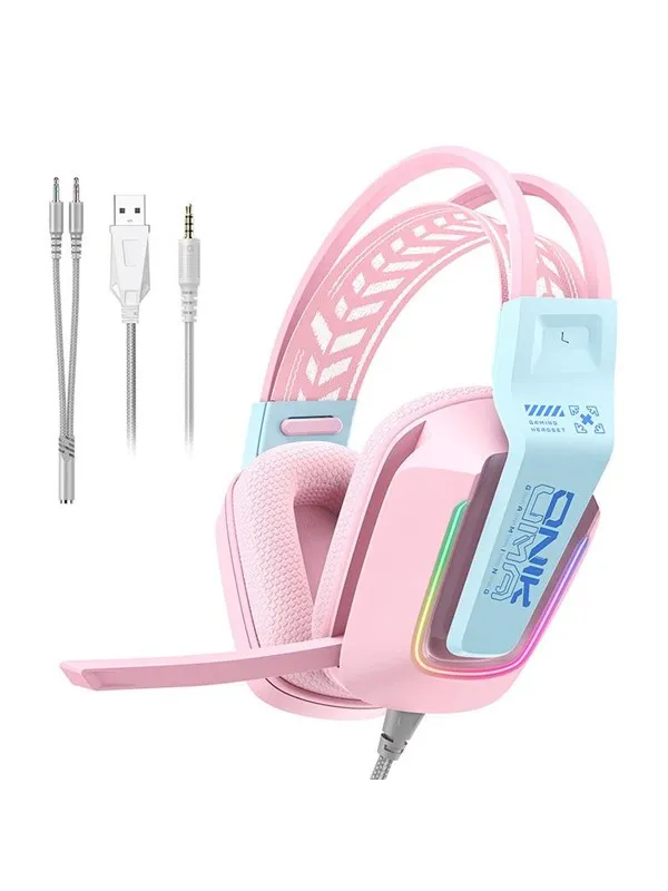 ONIKUMA X13 gaming headphones (pink)
