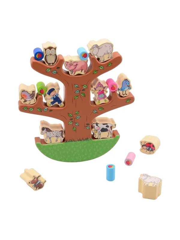 Johntoy Fien & Teun Wooden Balance Tree - 19pcs.