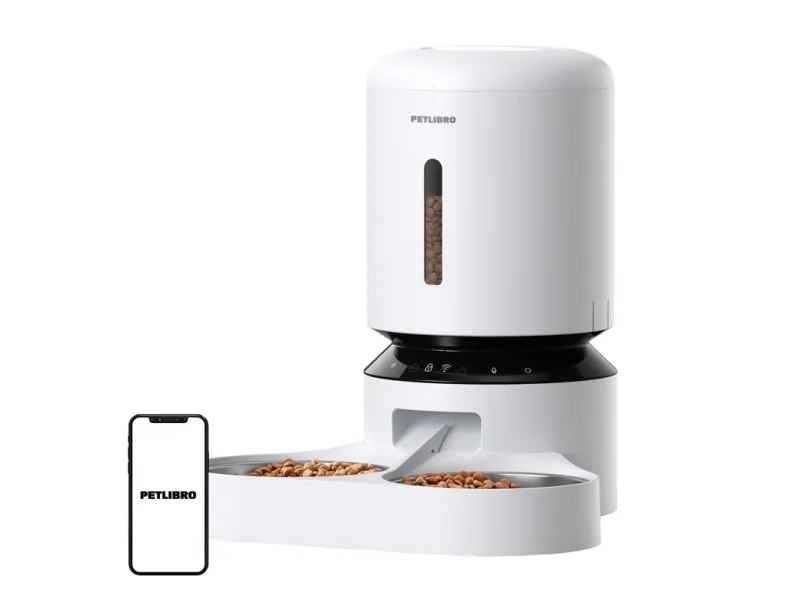 Petlibro Granary Food Dispenser with Double Bowl WiFi 5L - White