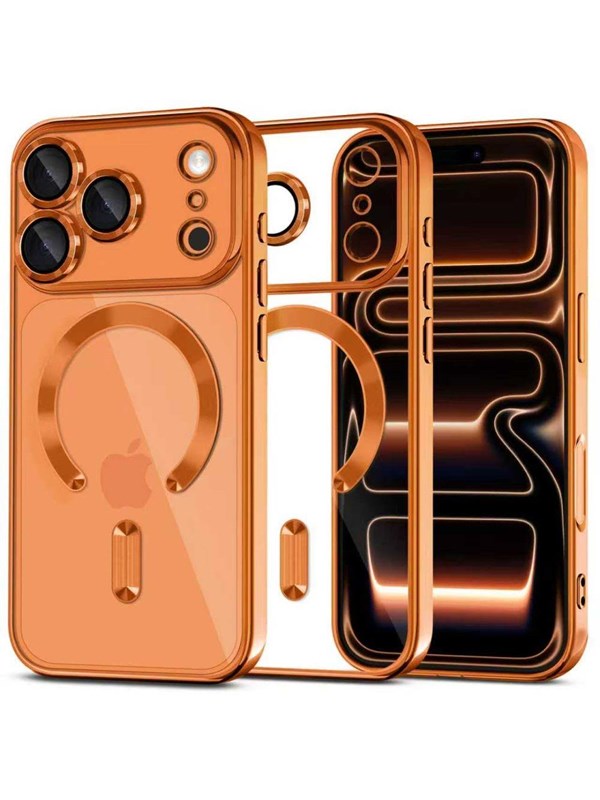 Tech-Protect MagFlex MagSafe Case for iPhone 17 Pro - Clear Orange