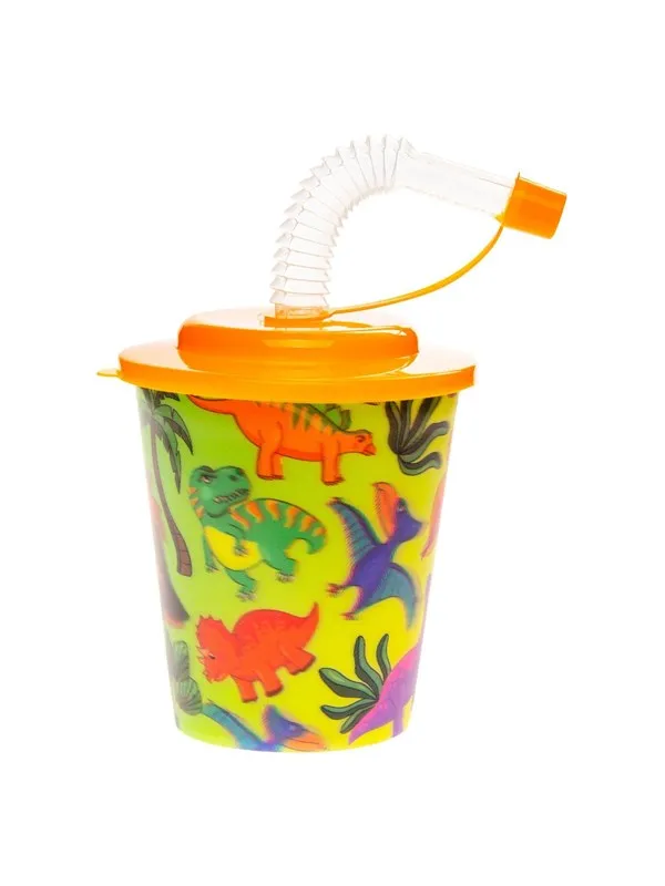 LG-Imports - Cup with Lid and Straw Dinosaur 12 pcs.