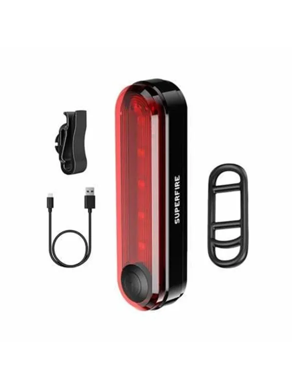 Superfire Rear bike light  BTL01 USB 230mAh