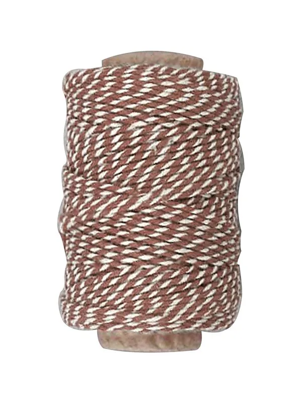 Creativ Company Cotton cord Brown/White 50m