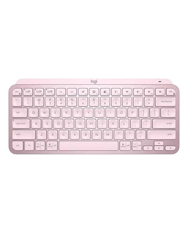 Logitech MX Keys Mini Minimalist Wireless Illuminated Keyboard - Rose - US - Tastatur - Engelsk (USA) - Rosa