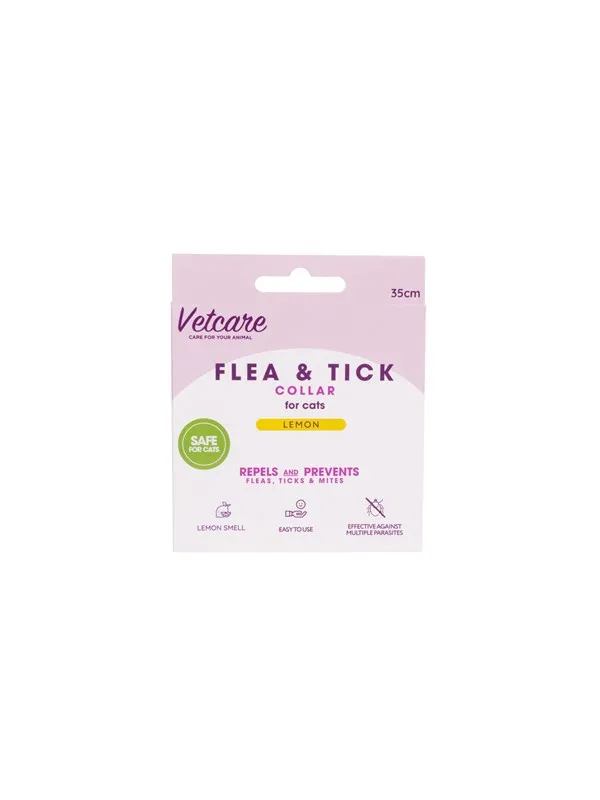 Vetcare Flea & Tick Collar  For Cat   35cm Lemon