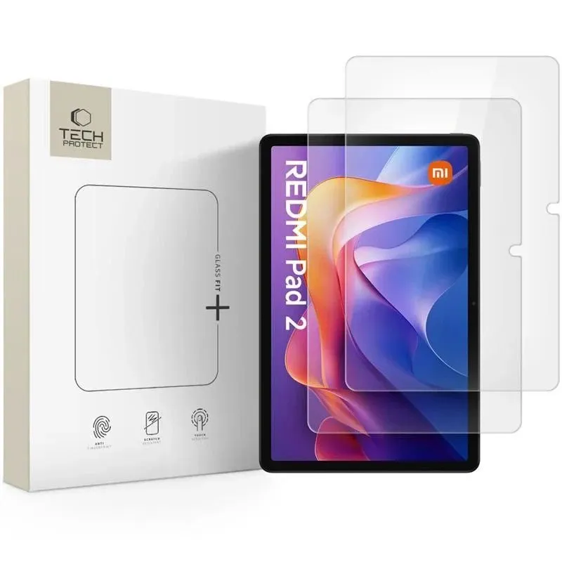 Tech-Protect Glass Fit+ 2-pack Tempered Glass for Xiaomi Redmi Pad 2 11.0 / SE 11.0 - Clear