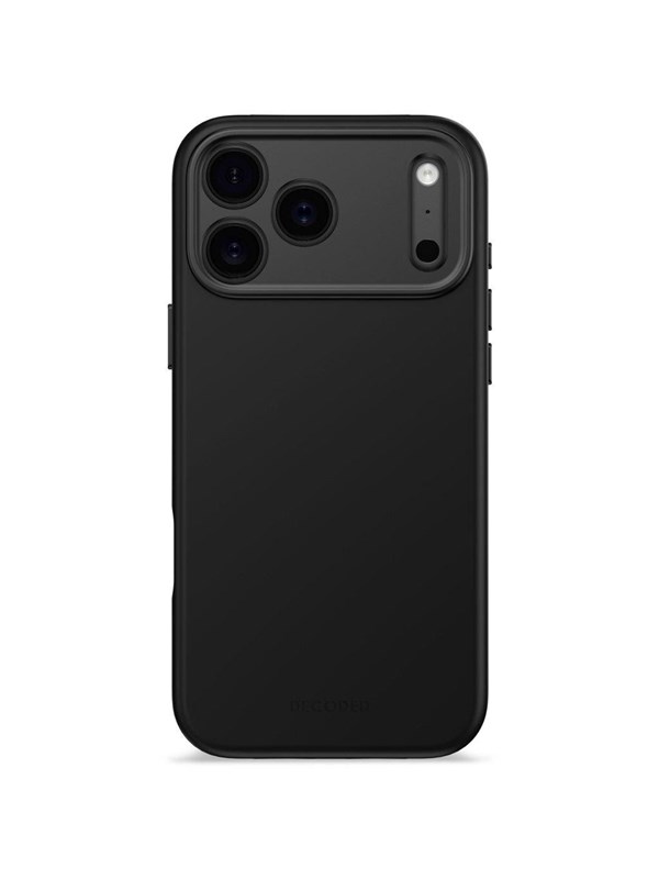 Decoded - AntiMicrobial Silicone Backcover for iPhone 17 Pro Max - Phantom Black