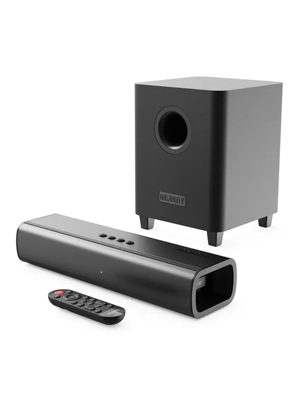 Majority Naga 40 Plus Bluetooth Soundbar + Wireless Sub - Black