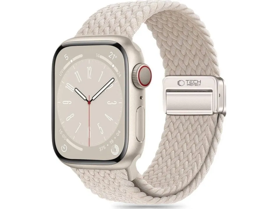 Tech-Protect  Nylonmag Strap for Apple Watch 4 / 5 / 6 / 7 / 8 / 9 / SE (38 / 40 / 41 mm) - Beige