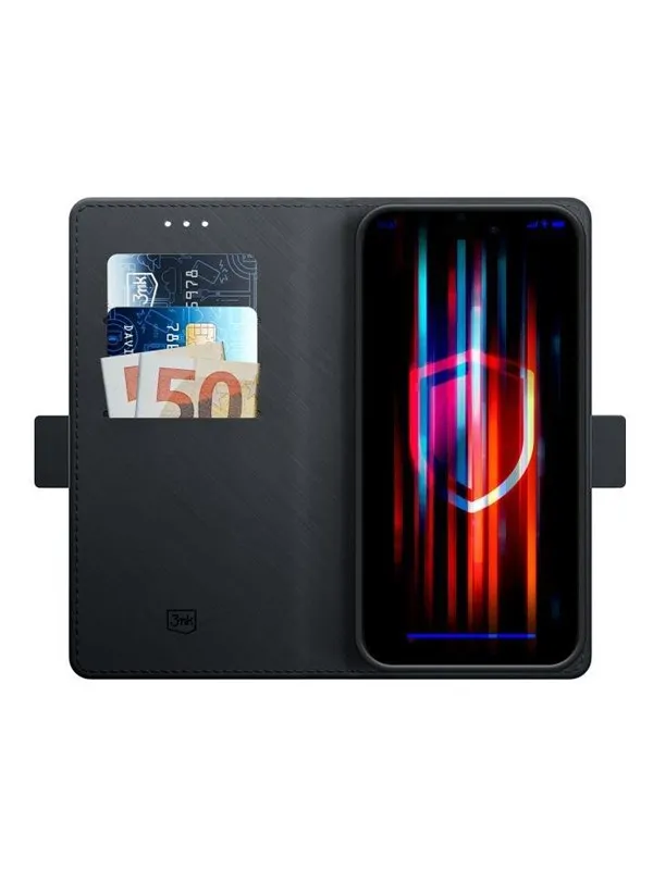 3mk Wallet Case for iPhone 14 Plus - Black