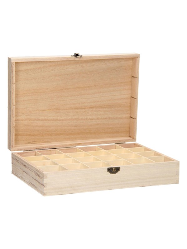 Playwood Wooden Box with 24 Compartments