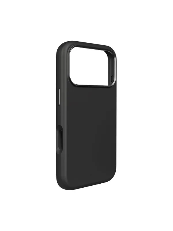 Puro Icon Mag Pro Liquid Silicone Case for iPhone 17 Pro MagSafe Compatible with Camera Protection and Aluminum Buttons - Black
