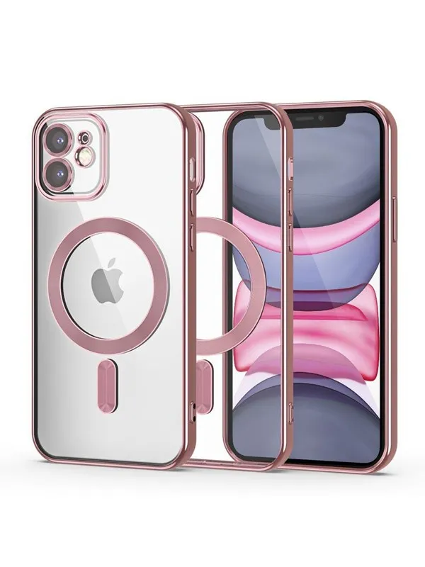 Tech-Protect MagShine Line MagSafe Case for iPhone 11 - Pink