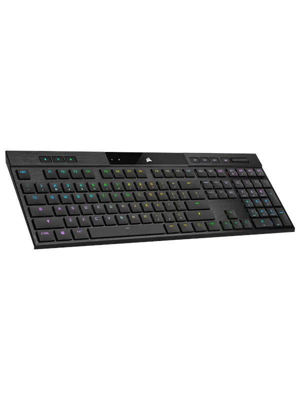 Corsair K100 Air Wireless RGB - MX Ultra Low Profile Tactile - US - Gamingtastatur - Engelsk (USA) - Svart