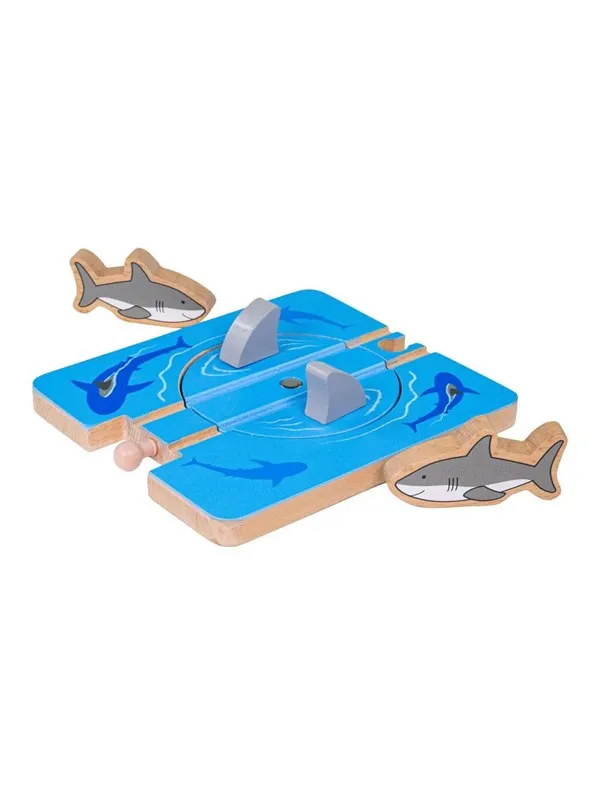 Bigjigs Wooden Rails - Shark Attack - 4-piece