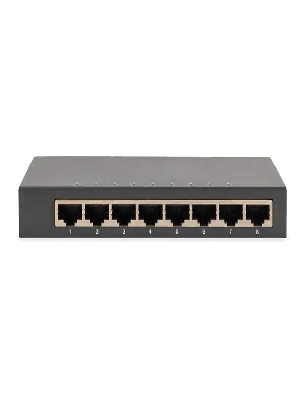 DIGITUS - switch - metal housing - 8 ports - unmanaged