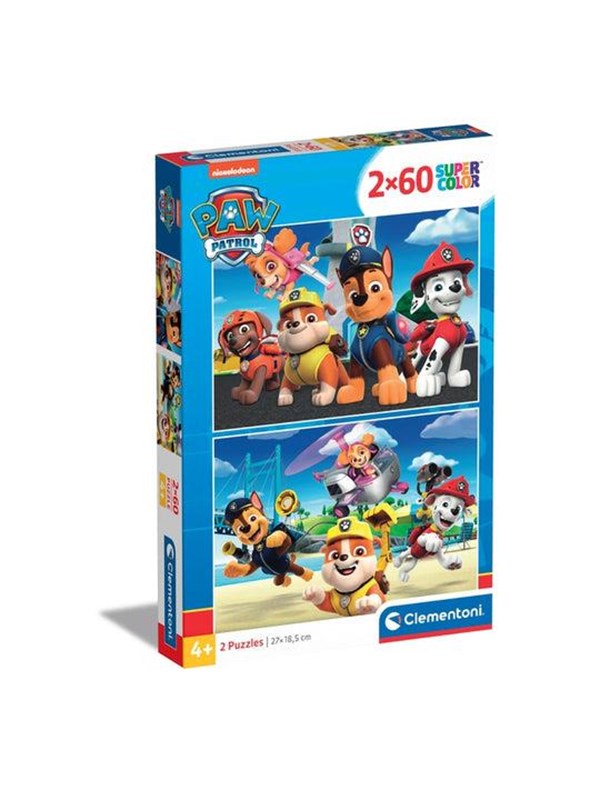 Clementoni Jigsaw puzzle Paw Patrol 2x60st. Gulv