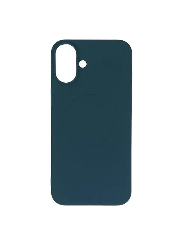 Hurtel Liquid Silicone Case MagSafe for iPhone 16 - Dark Blue