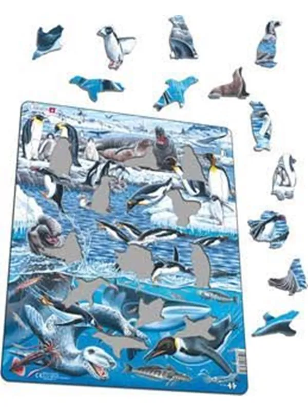 Larsen Puzzles Puzzle Antarctica - 66 pieces Maxi (36.5x28.5cm) Gulv