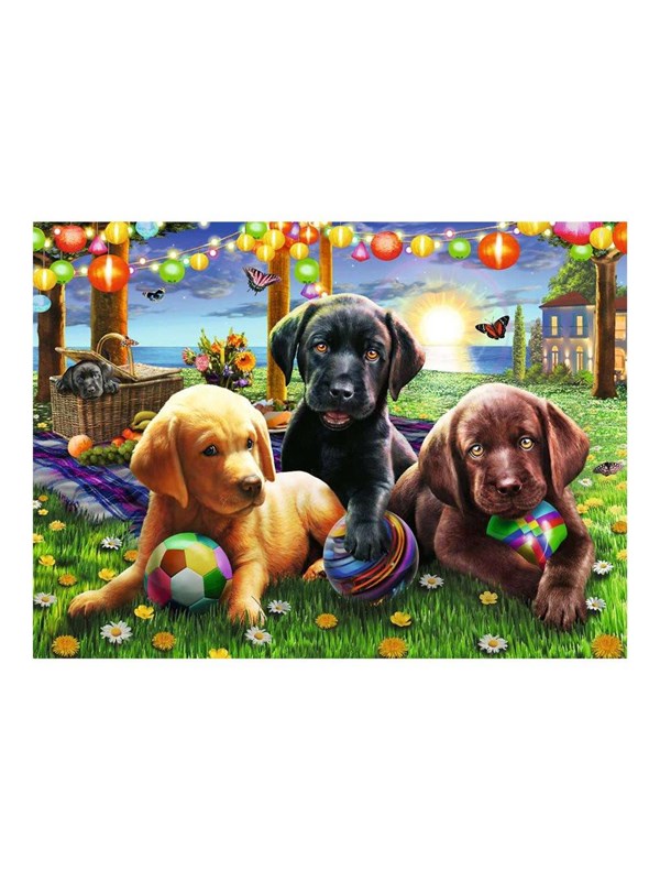 Ravensburger XXL - Puppy Picnic Gulv