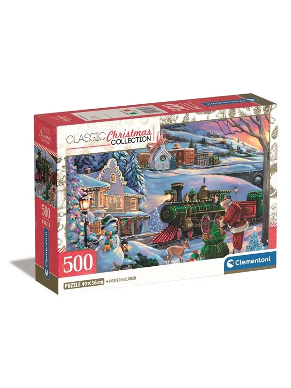 Clementoni Christmas Train Puzzle - 500 pieces Gulv