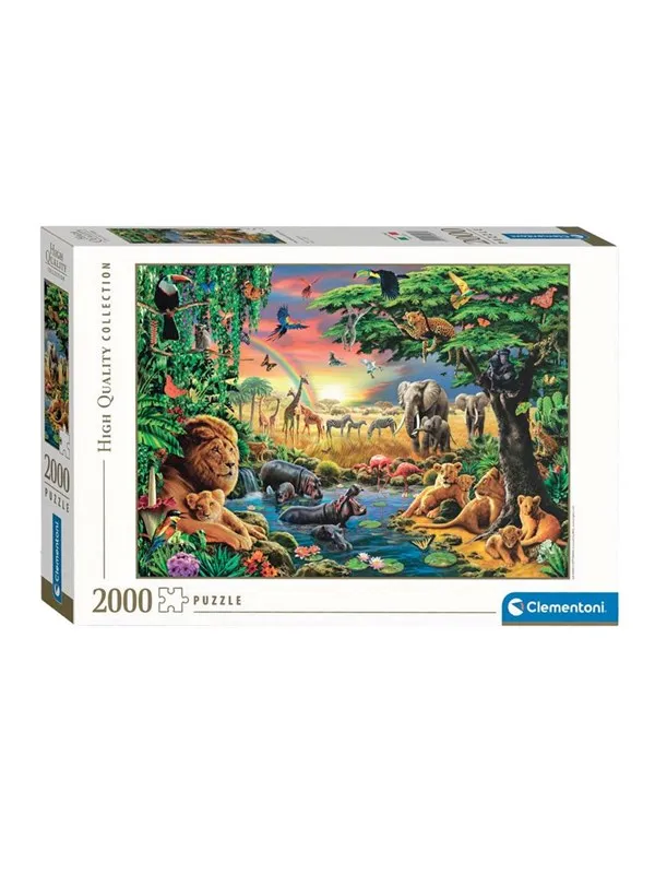 Clementoni Jigsaw Puzzle The African Gathering 2000pcs. Gulv